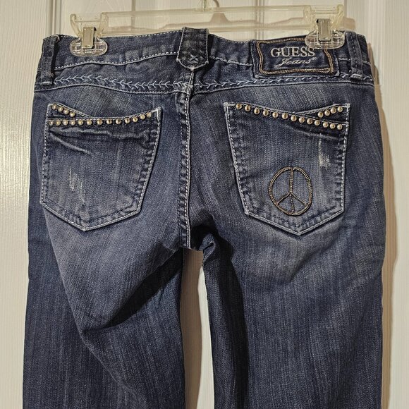 Guess Jeans - Foxy Flare With Peace Sign - Size 13M - 29x30.5 - Picture 6 of 12